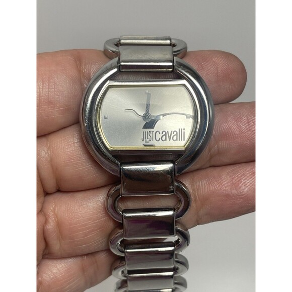 Just Cavalli Silver Stainless Steel Watch New Working Battery main image 11